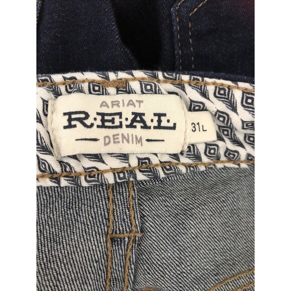 ARIAT R.E.A.L High Rise ALEXA  Flare Jeans Dk Wash 10041112 EUC 31 X 35 LONG 31L - Picture 2 of 6